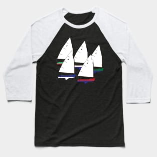 Sanderling Sailboats Racing Baseball T-Shirt